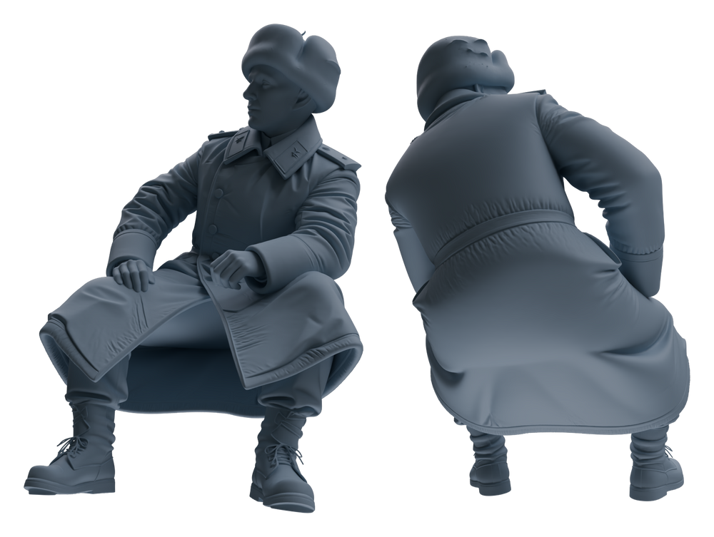 Detail view of MRY-SFW LYGR642 WWII Soviet Four-Person Leisure Model