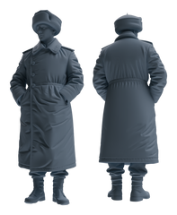 Detail view of MRY-SFW LYGR646 WWII Soviet Union Six-Person Rest Group Model