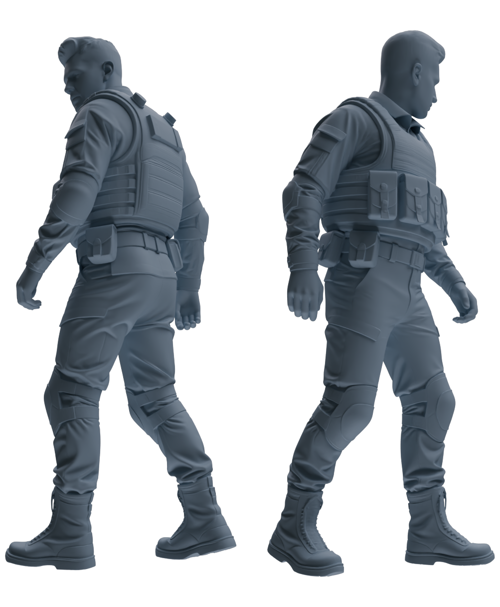 MRY-SFW SSTR036 Miniatures Soldier Model Kit 1993 Mogadishu Black Hawk Helicopter Soldier Patrol Six-Person Group