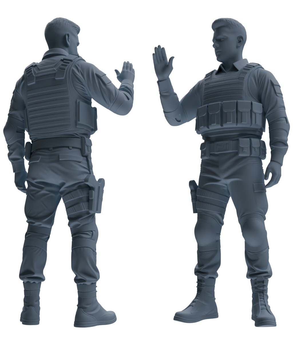 MRY-SFW SSTR027 Miniatures Soldier Model Kit 1993 Mogadishu Black Hawk Helicopter Soldier Assault Six-Person Group