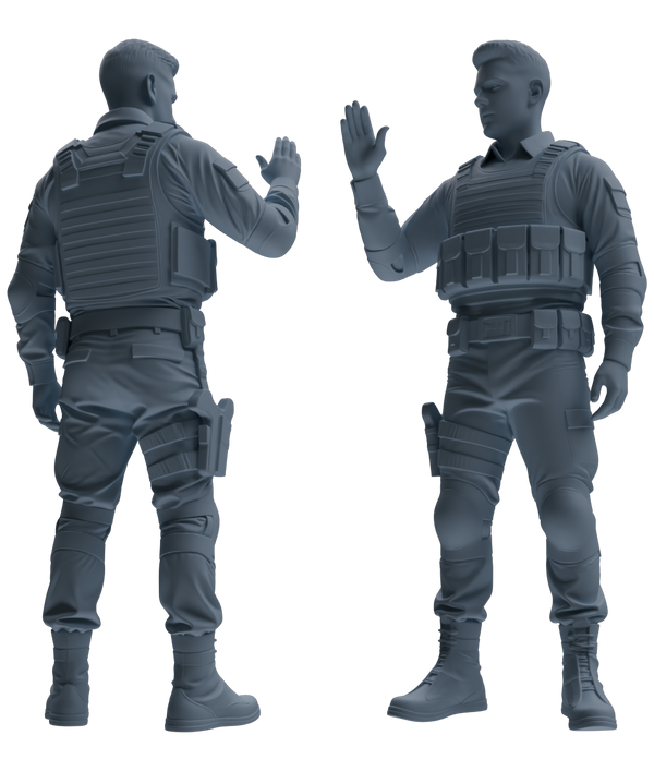 MRY-SFW SSTR027 Miniatures Soldier Model Kit 1993 Mogadishu Black Hawk Helicopter Soldier Assault Six-Person Group