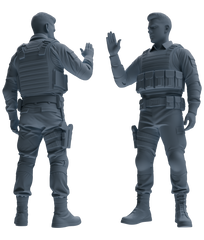 MRY-SFW SSTR027 Miniatures Soldier Model Kit 1993 Mogadishu Black Hawk Helicopter Soldier Assault Six-Person Group