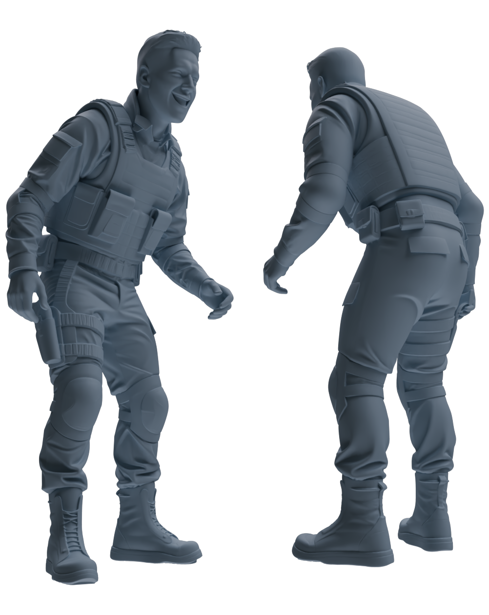 MRY-SFW SSTR026 Miniatures Soldier Model Kit 1993 Mogadishu Black Hawk Helicopter Soldier Singing Five-Person Group