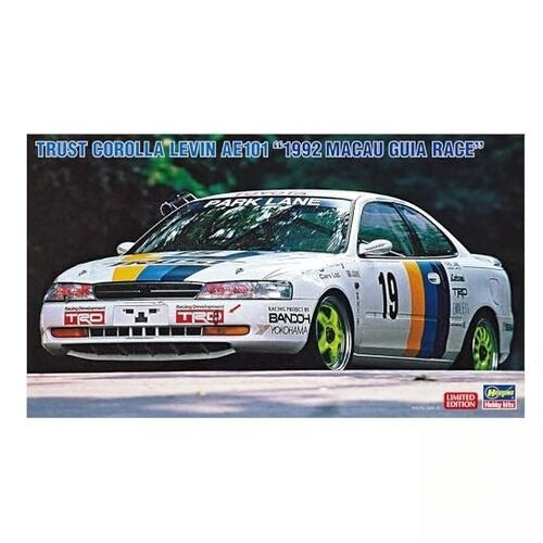 NEW 1/24 Trust Corolla Levin AE101 1992 Macau Gear Race Plastic Model 20758 Car