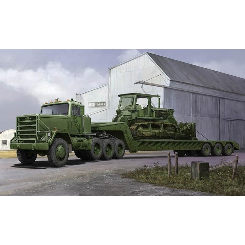 Hot Sale 1/35 Trumpeter M920 Tractor TowM870A1 Semi Trailer Car 01078 Static Kit — scale model kit