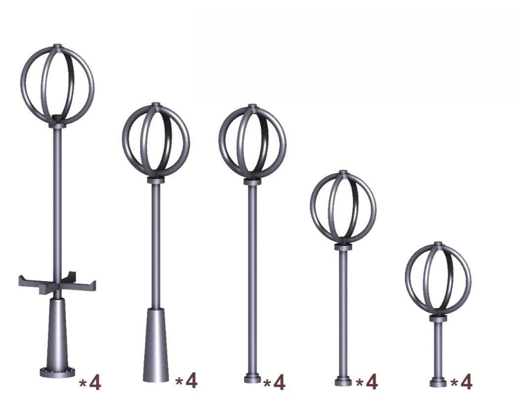 SSMODEL R350072   1/350 scale 5 kinds of azimuth meters