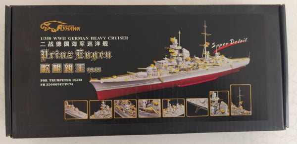 Flyhawk FH350069 1/350 WWII German Heavy Cruiser Prinz Eugen For Trumpeter 05313
