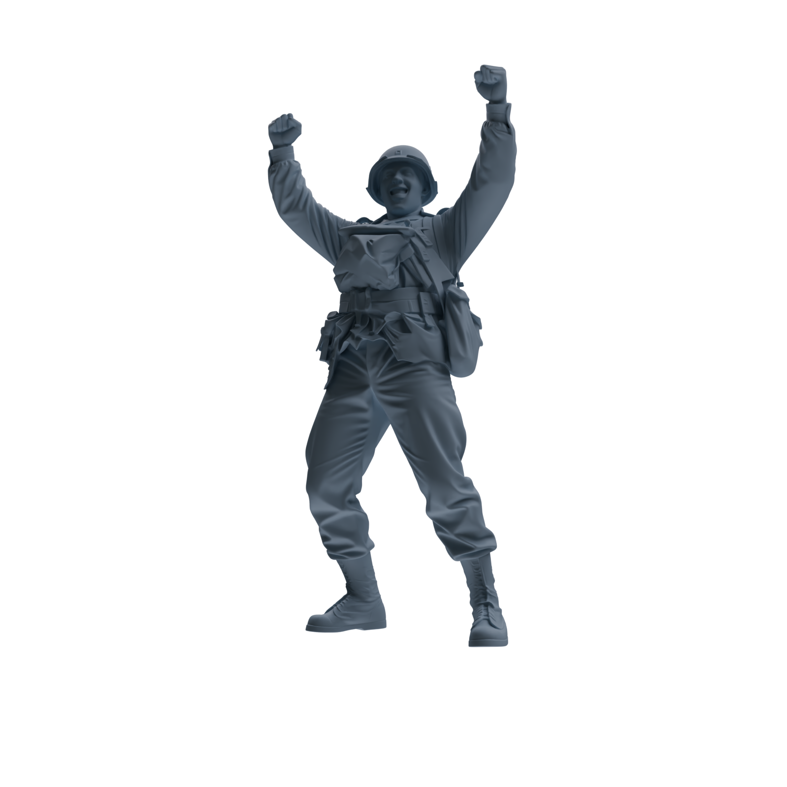 MRY-SFW SSTR073 Miniatures Soldier Model Kit Saving Ryan in Normandy WWII U.S. Army Four-Person Celebrating Group