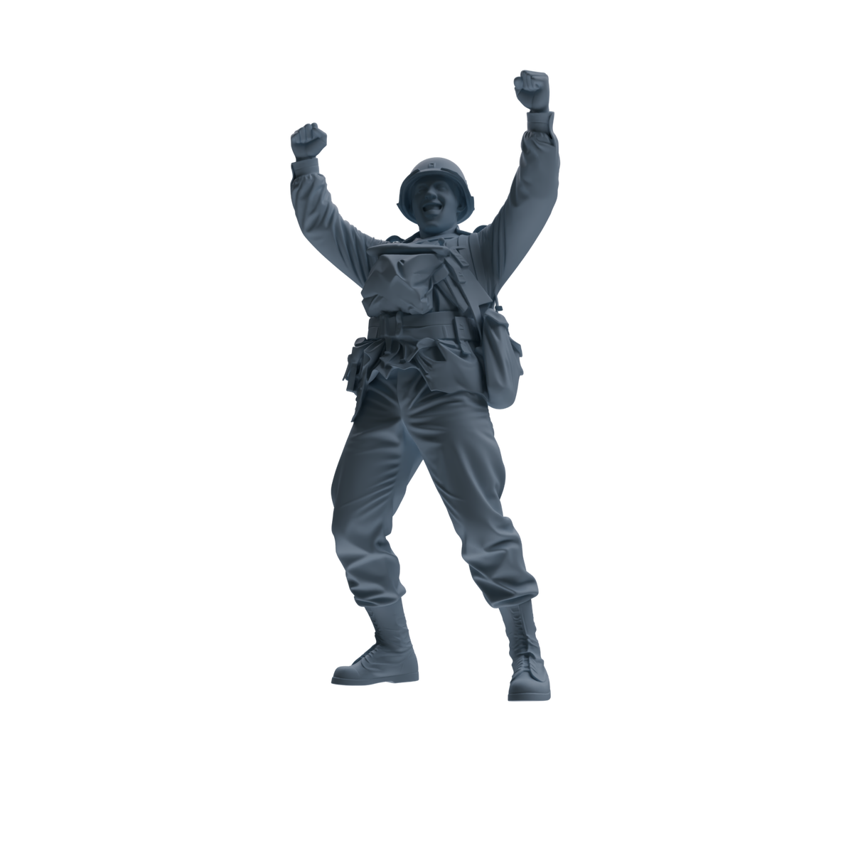 MRY-SFW SSTR073 Miniatures Soldier Model Kit Saving Ryan in Normandy WWII U.S. Army Four-Person Celebrating Group — detail view 3