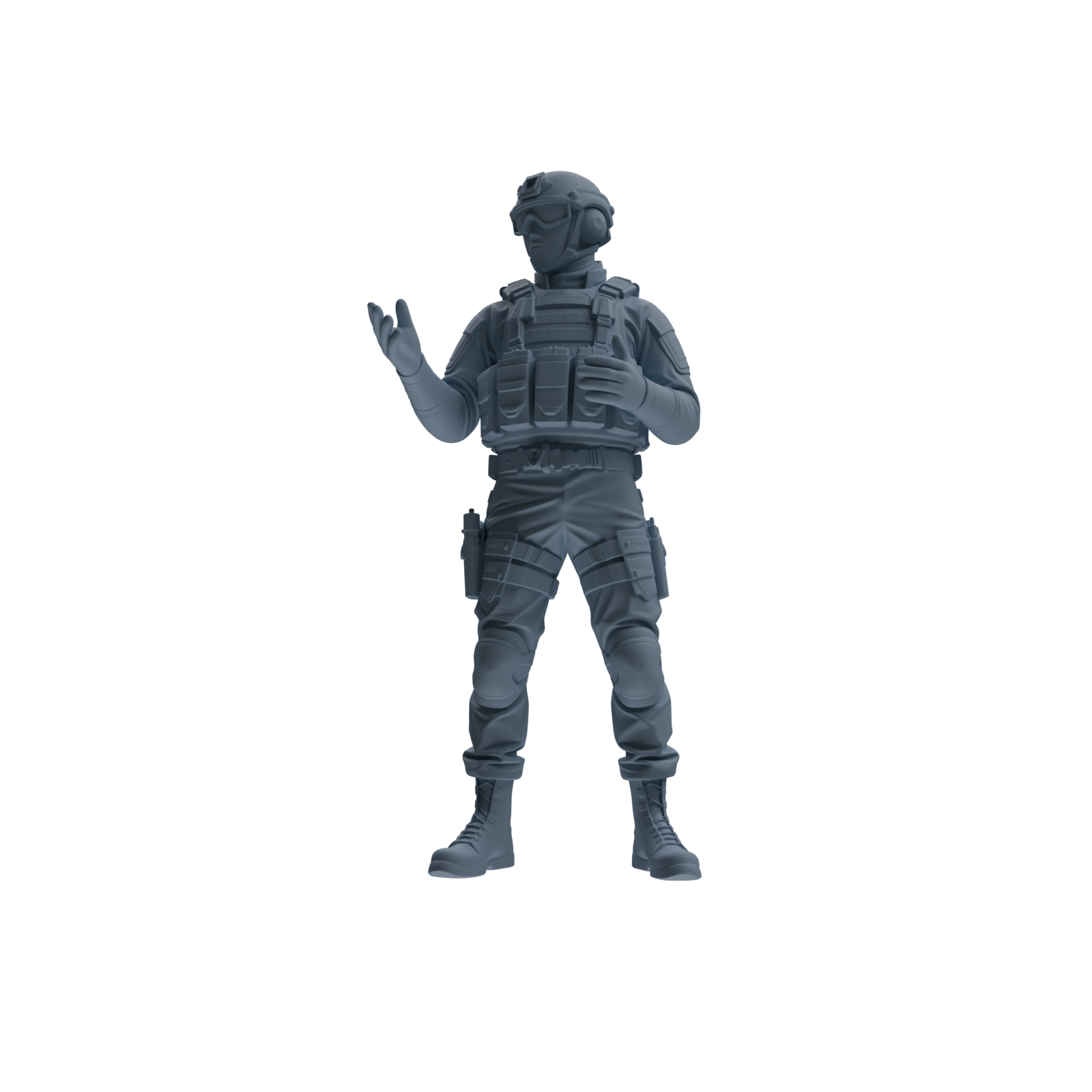 MRY-SFW SSTR347 Modern American Mercenary Conversation Four-Person Group