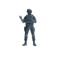 MRY-SFW SSTR347 Modern American Mercenary Conversation Four-Person Group