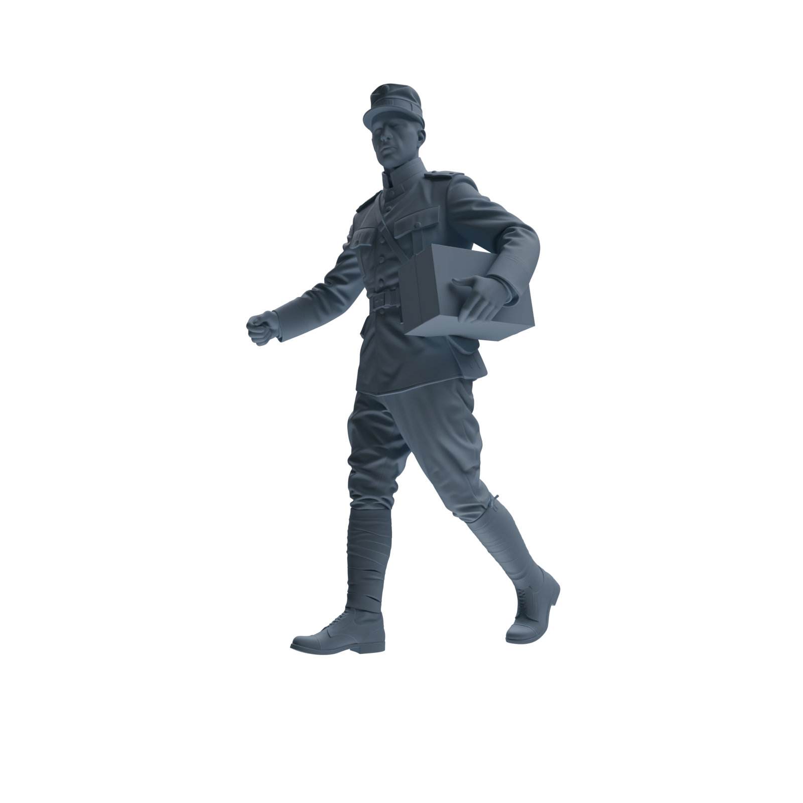 MRY-SFW SSTR258 WWI French Army Logistics Soldier Logistics Four-Person Group