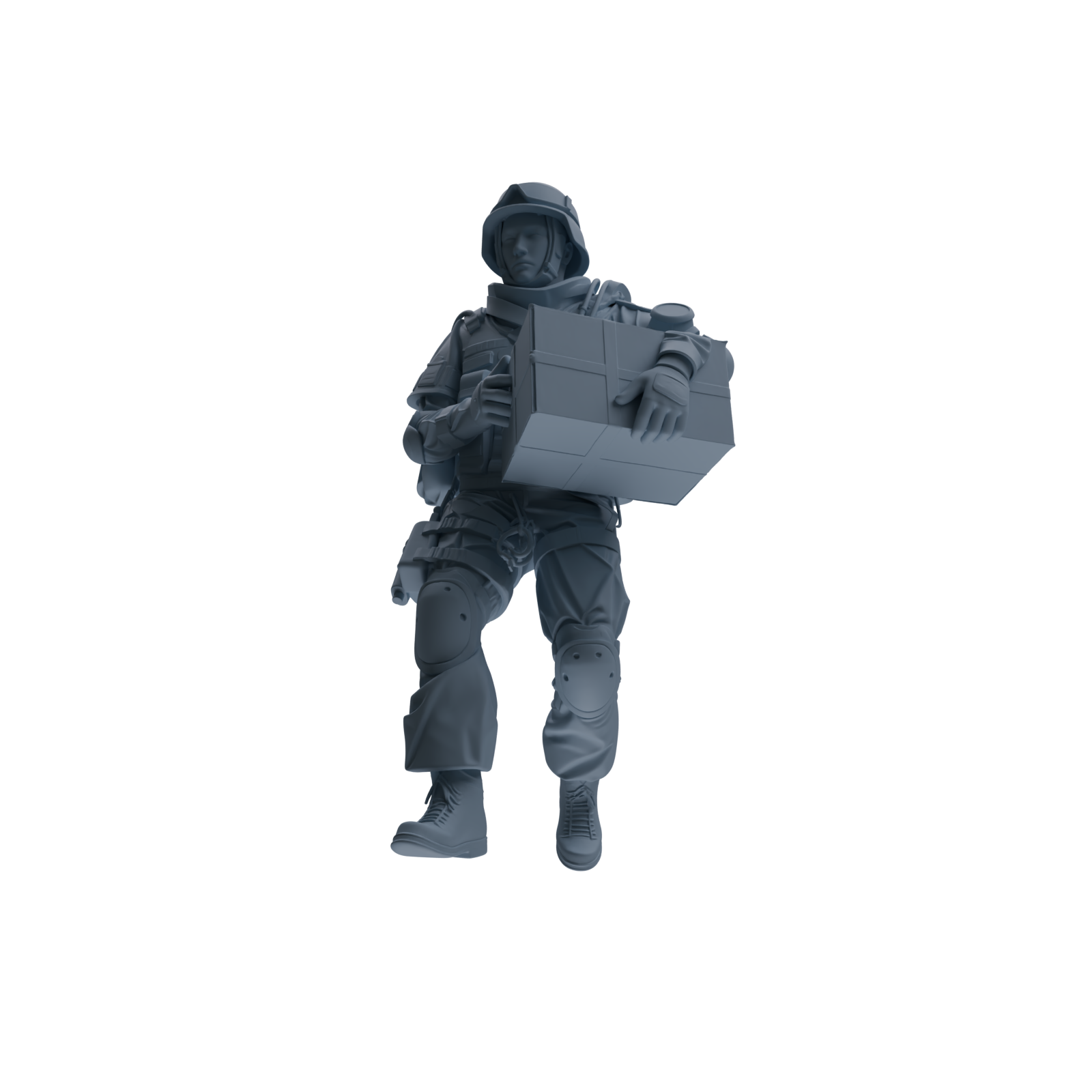 MRY-SFW SSTR326 Modern Counter-Terrorism SWAT Suppressor Logistics Four-Person Group