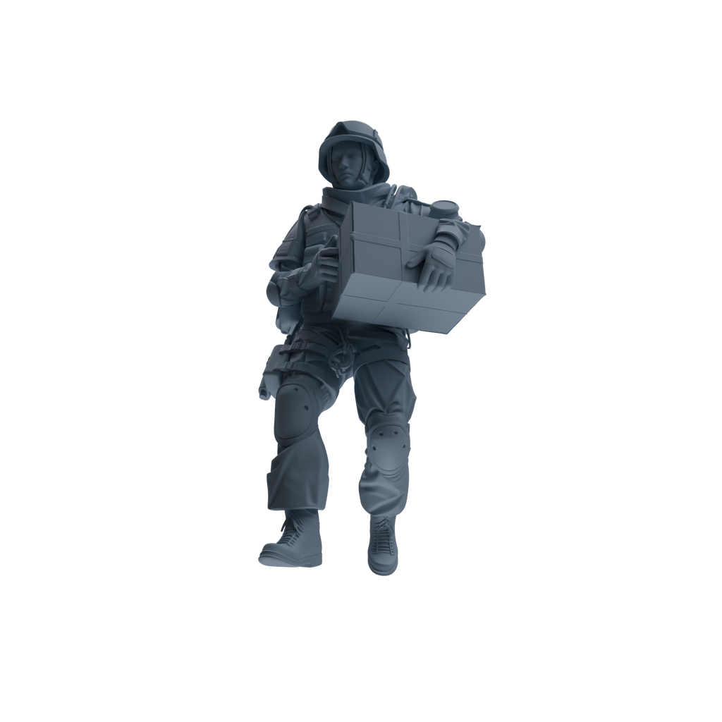 MRY-SFW SSTR326 Modern Counter-Terrorism SWAT Suppressor Logistics Four-Person Group