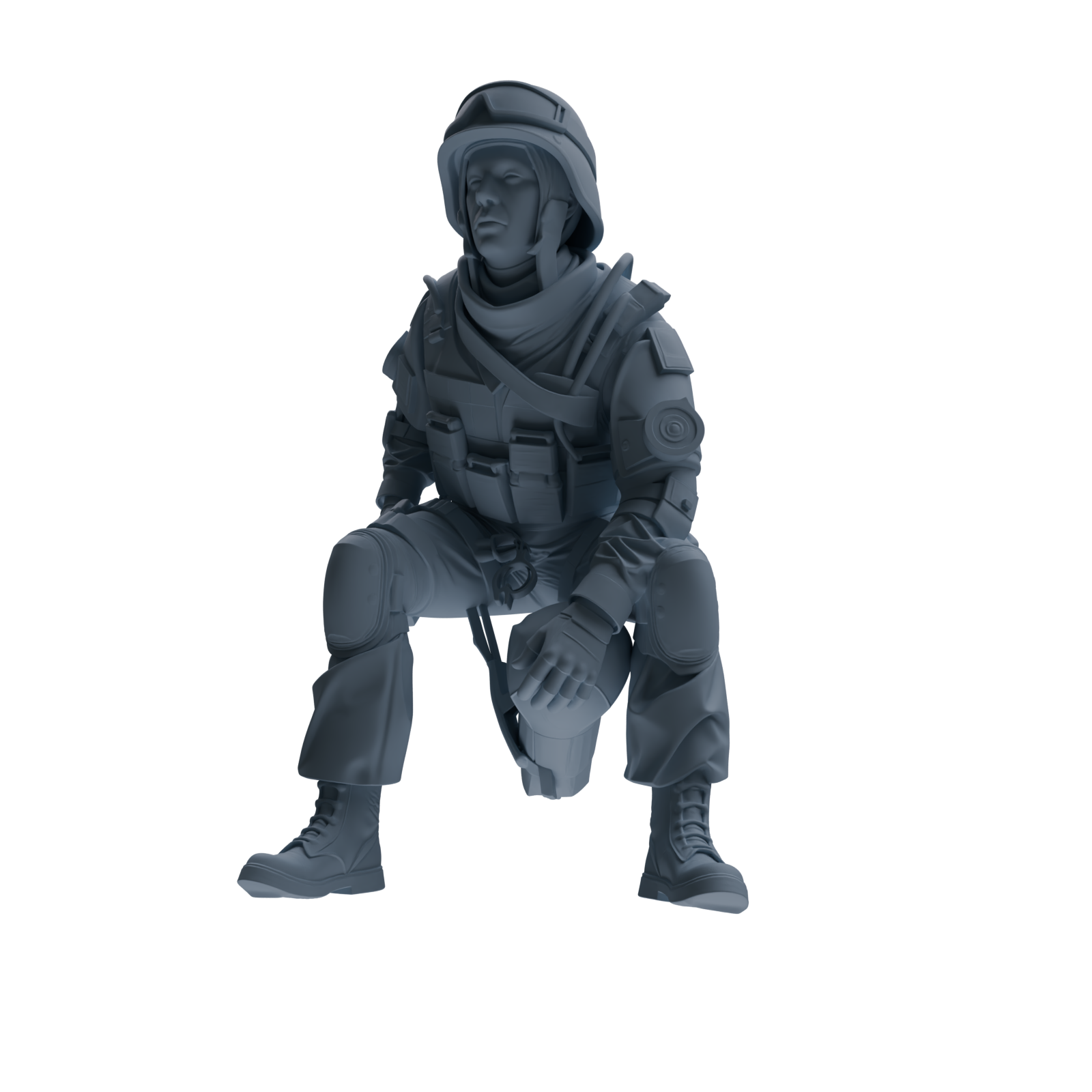 MRY-SFW SSTR336 Modern Counter-Terrorism SWAT Fire Support Operator Combat 2 Four-Person Group
