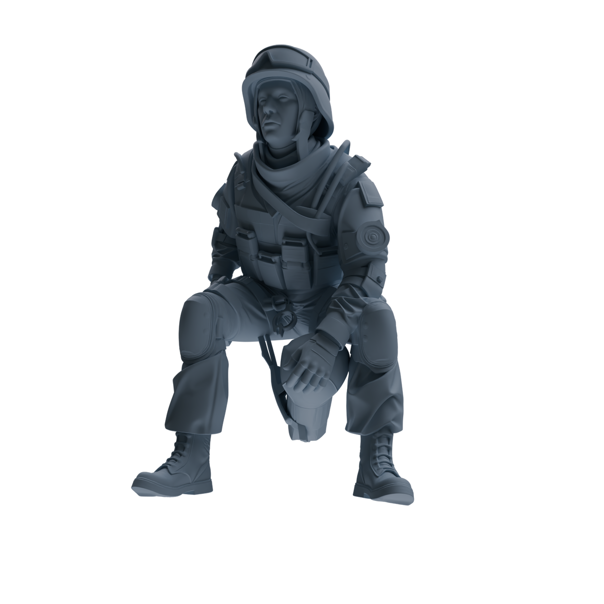 MRY-SFW SSTR336 Modern Counter-Terrorism SWAT Fire Support Operator Combat 2 Four-Person Group — detail view 4