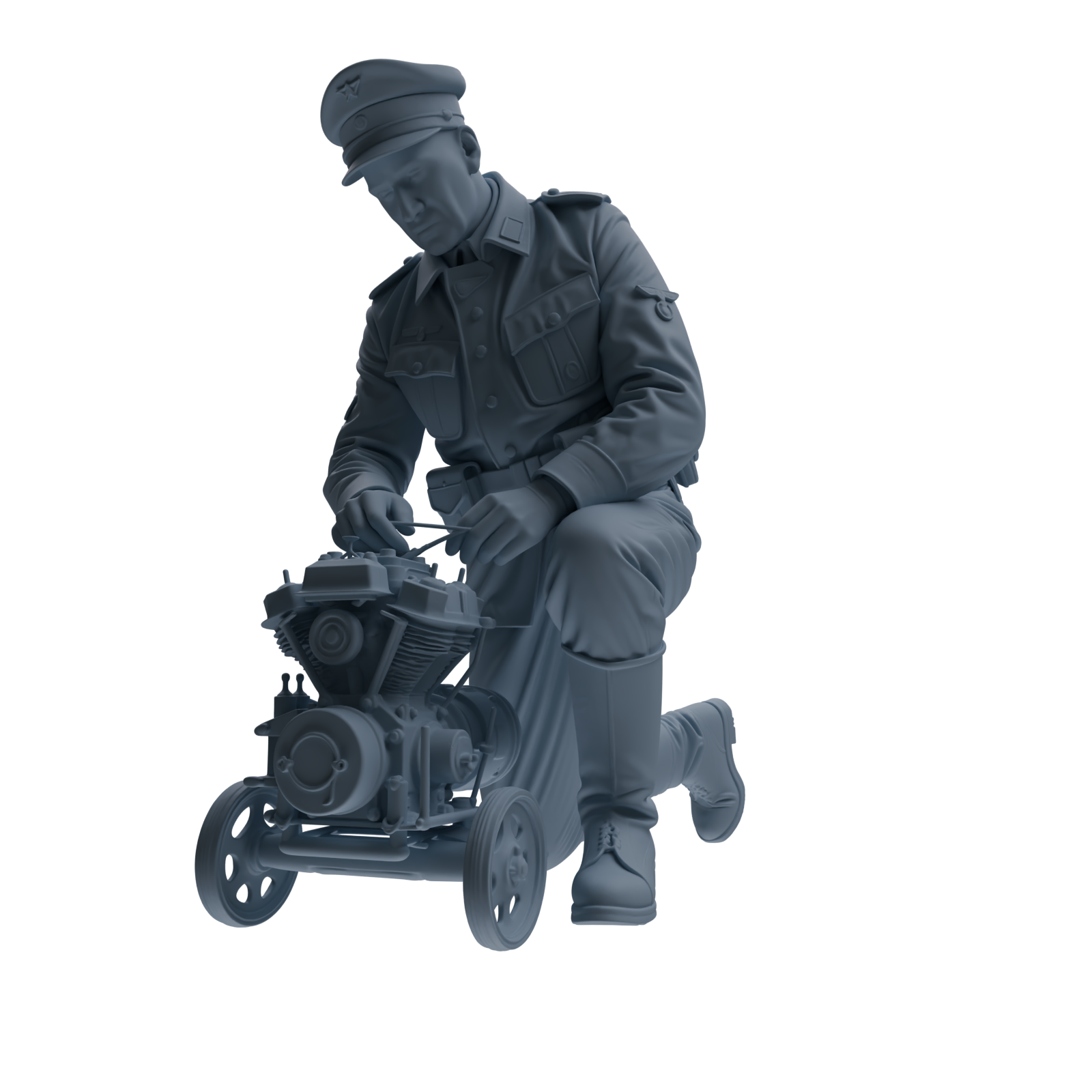 MRY-SFW SSTR252 WWI British Army Logistics Soldier Maintenance Four-Person Group