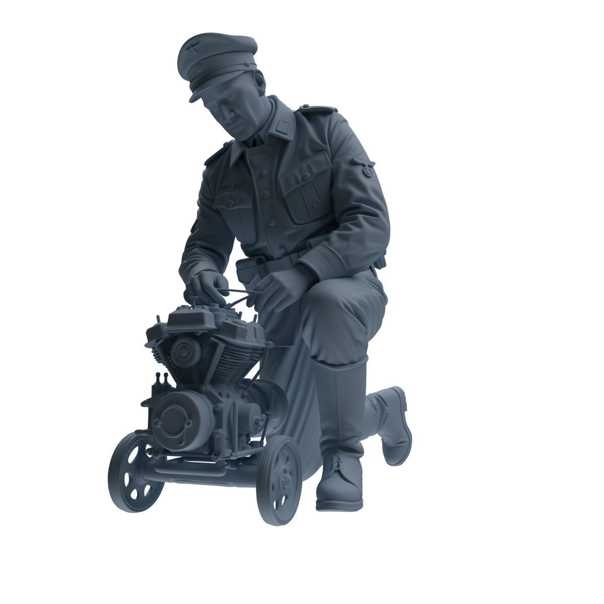 MRY-SFW SSTR252 WWI British Army Logistics Soldier Maintenance Four-Person Group — detail view 4