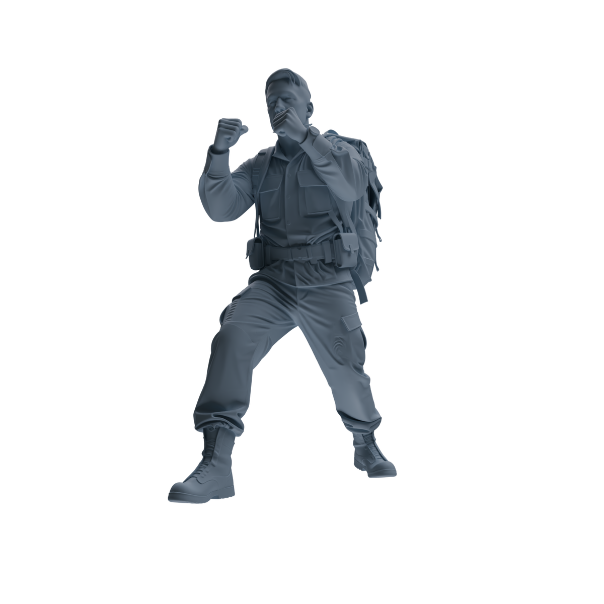MRY-SFW SSTR131 Miniatures Soldier Model Kit War of Hyenas Modern Canadian Army Four-Person Combat Group — detail view 4