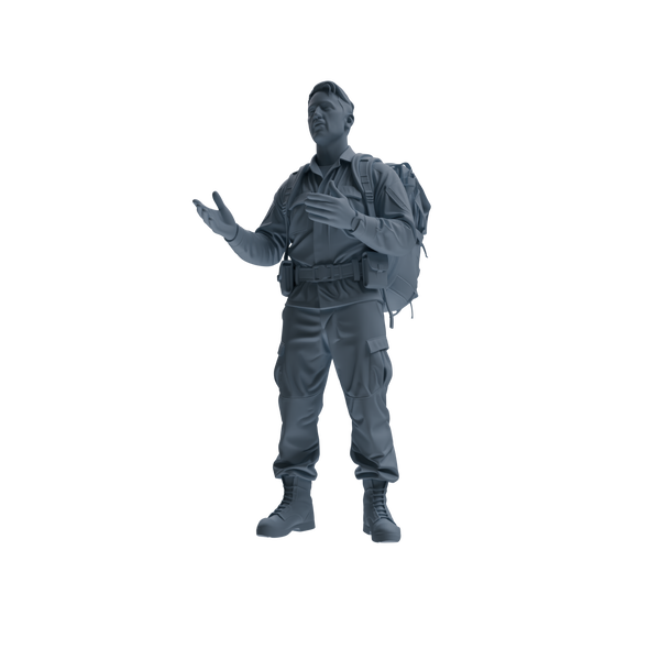 MRY-SFW SSTR134 Miniatures Soldier Model Kit War of Hyenas Modern Canadian Army Four-Person Conversation Group