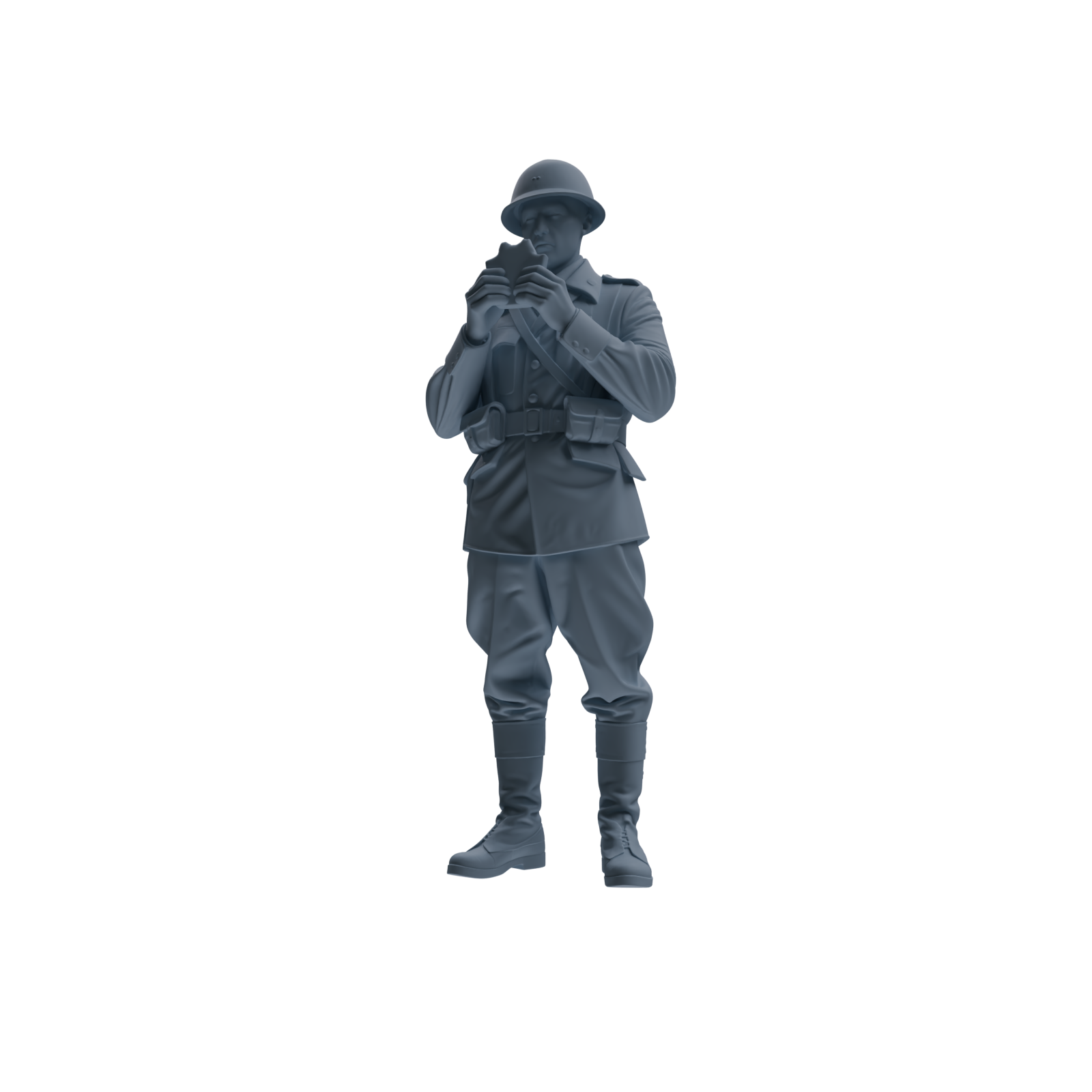 MRY-SFW SSTR222 WWII French Army Logistics Soldier Picnic Three-Person Group
