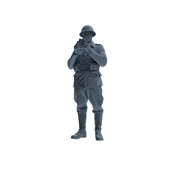 MRY-SFW SSTR222 WWII French Army Logistics Soldier Picnic Three-Person Group