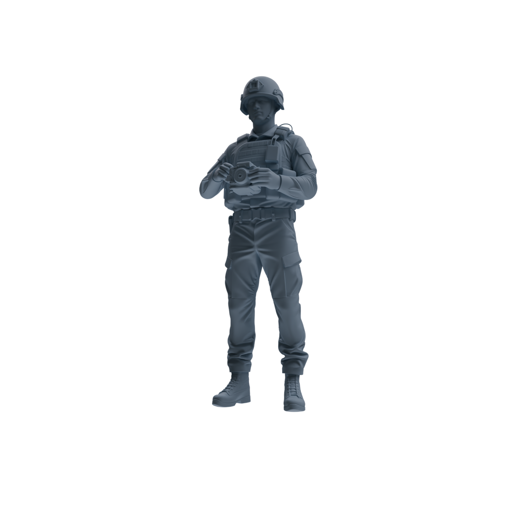 MRY-SFW SSTR250 Modern British Army Logistics Soldier Maintenance Three-Person Group