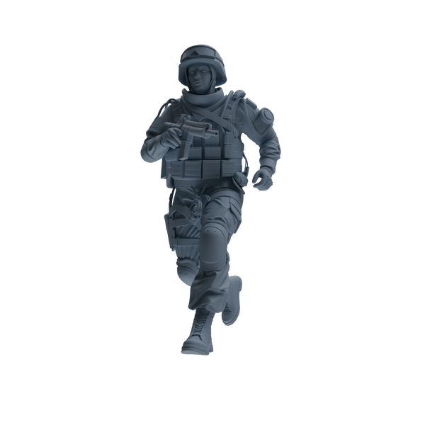 MRY-SFW SSTR335 Modern Counter-Terrorism SWAT Fire Support Operator Combat Four-Person Group
