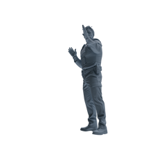 MRY-SFW SSTR121 Miniatures Soldier Model Kit Boston Attack Modern Boston Police Four-Person Gunfight Group