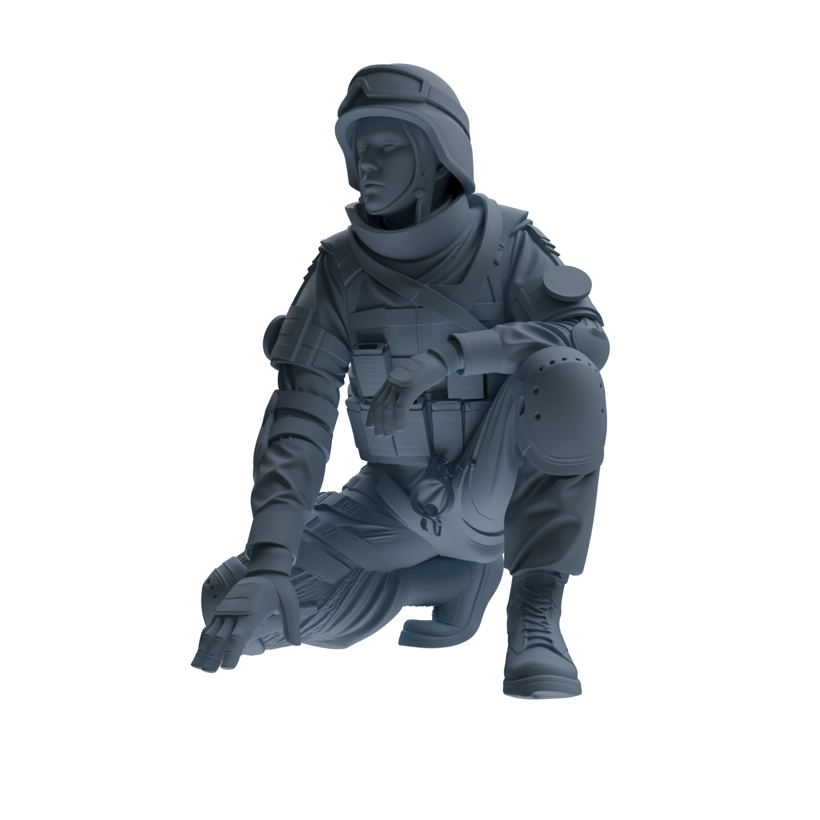 MRY-SFW SSTR327 Modern Counter-Terrorism SWAT Fire Support Operator Combat 3 Four-Person Group