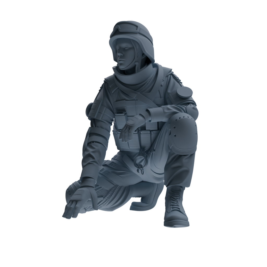 MRY-SFW SSTR327 Modern Counter-Terrorism SWAT Fire Support Operator Combat 3 Four-Person Group