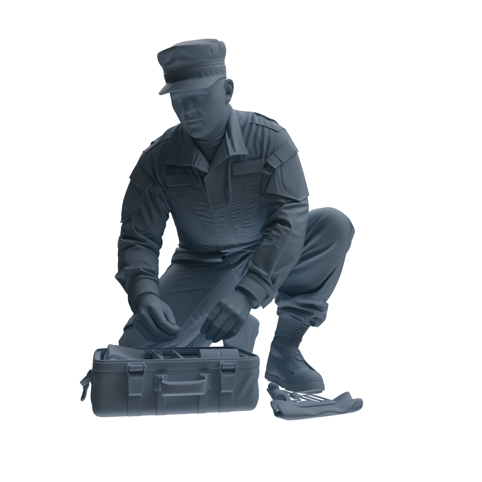 MRY-SFW SSTR248 Modern U.S. Army Medic Four-Person Group