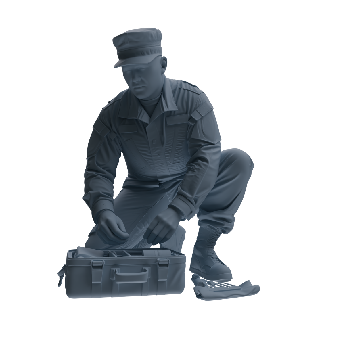 MRY-SFW SSTR248 Modern U.S. Army Medic Four-Person Group — detail view 4