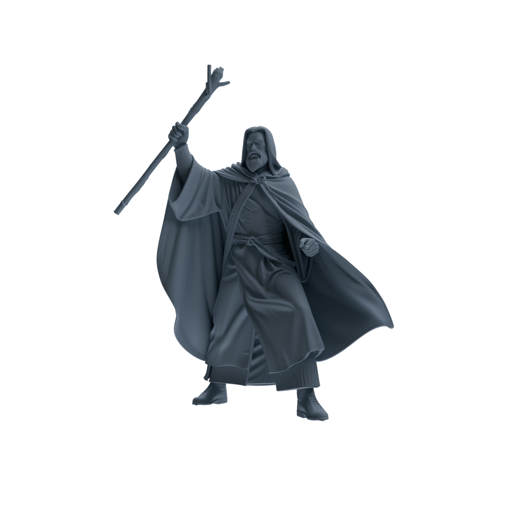 MRY-SFW SSTR293 Medieval Merlin Wizard Garrison Four-Person Group