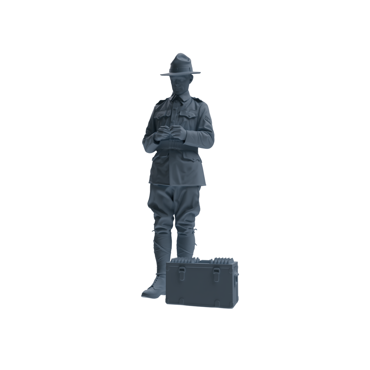 MRY-SFW SSTR267 WWI U.S. Army Logistics Soldier Combat Readiness Three-Person Group — detail view 3