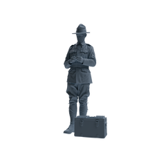 MRY-SFW SSTR267 WWI U.S. Army Logistics Soldier Combat Readiness Three-Person Group