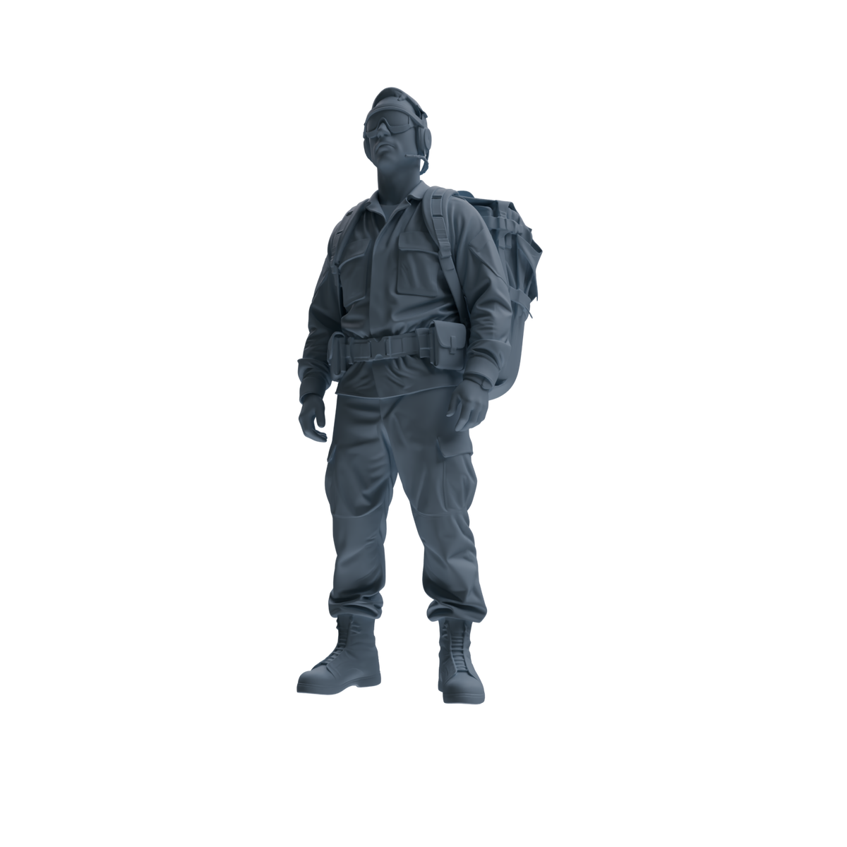 MRY-SFW SSTR148 Miniatures Soldier Model Kit War of Hyenas Modern Canadian Army Four-Person Garrison Group — detail view 4