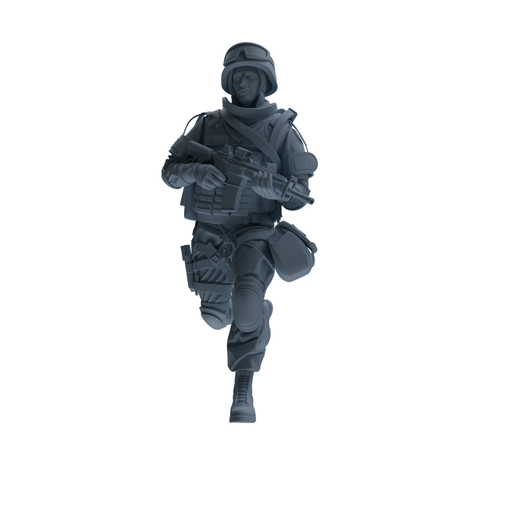 MRY-SFW SSTR335 Modern Counter-Terrorism SWAT Fire Support Operator Combat Four-Person Group