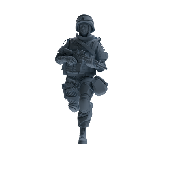 MRY-SFW SSTR335 Modern Counter-Terrorism SWAT Fire Support Operator Combat Four-Person Group