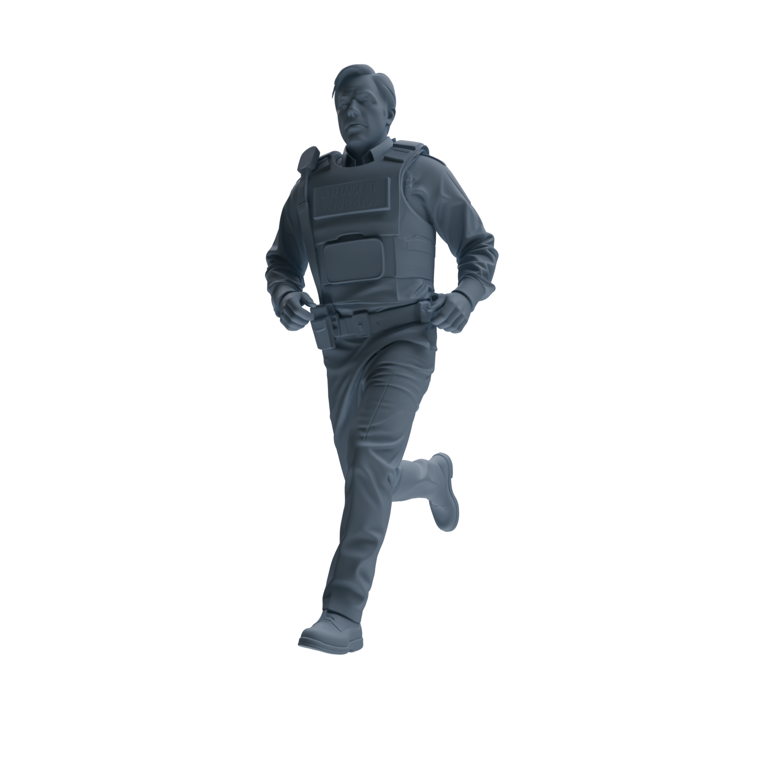 MRY-SFW SSTR119 Miniatures Soldier Model Kit Boston Attack Modern Boston Police Four-Person Rescue Group