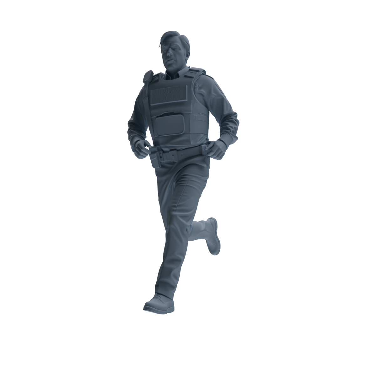 MRY-SFW SSTR119 Miniatures Soldier Model Kit Boston Attack Modern Boston Police Four-Person Rescue Group — detail view 4