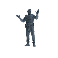 MRY-SFW SSTR123 Miniatures Soldier Model Kit Boston Attack Modern Boston Police Four-Person Reconnaissance Group