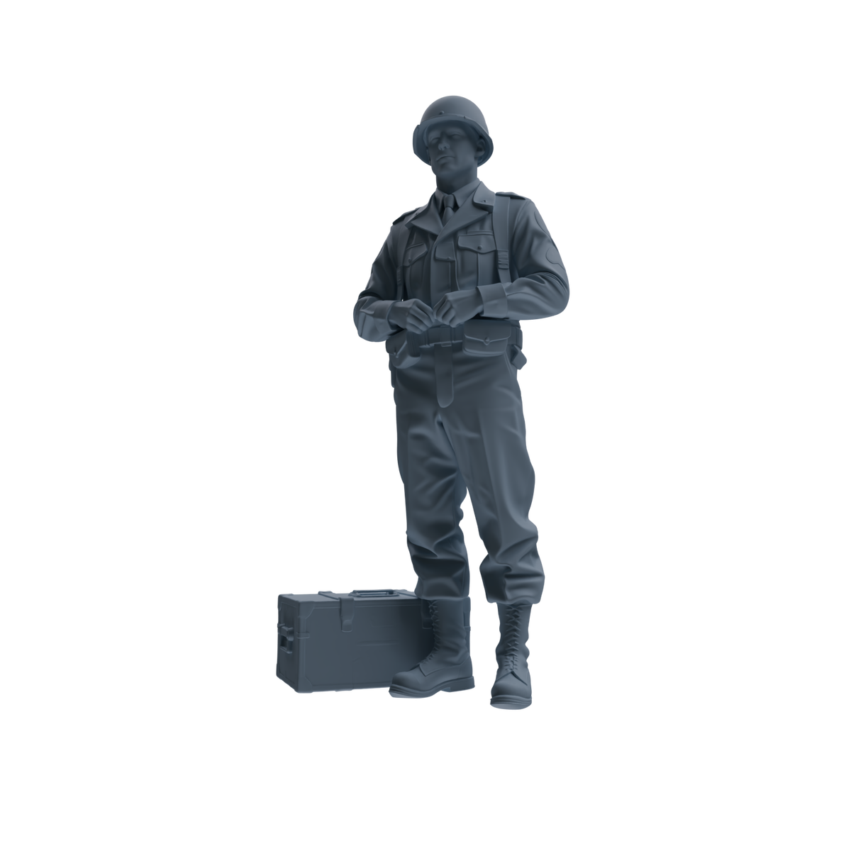 MRY-SFW SSTR228 WWII U.S. Army Logistics Soldier Combat Readiness Four-Person Group — detail view 4