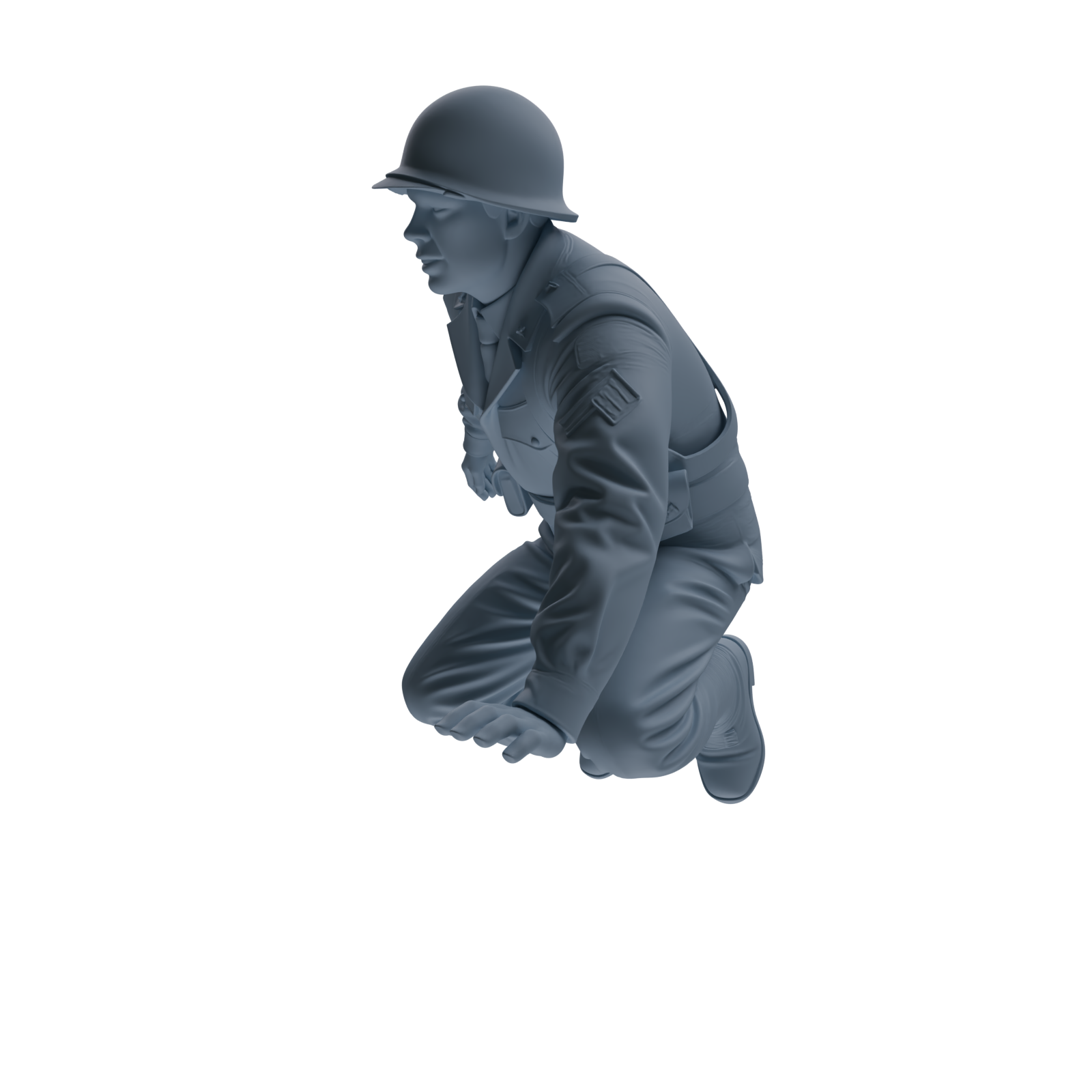 MRY-SFW SSTR229 WWII U.S. Wounded Soldiers Four-Person Group