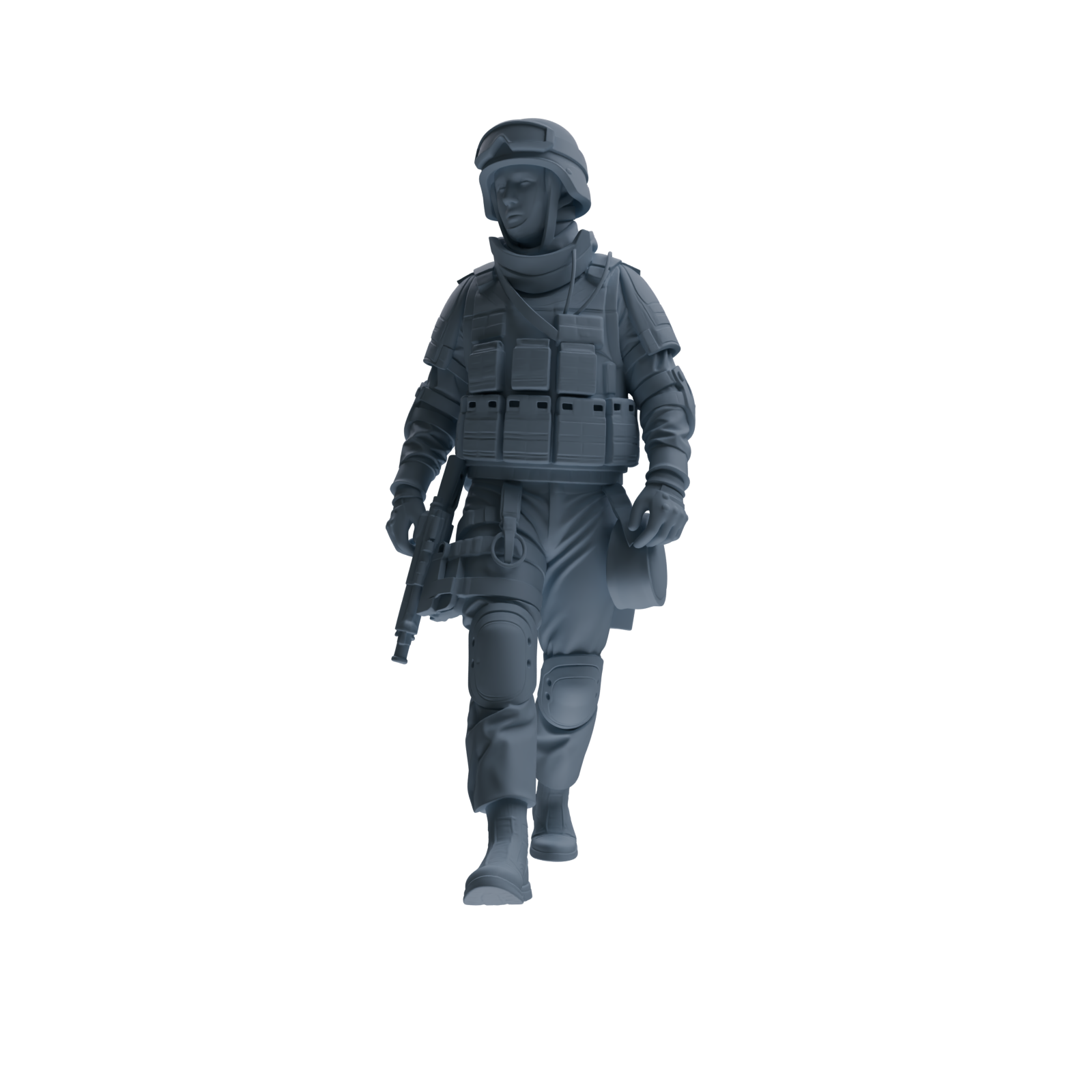 MRY-SFW SSTR330 Modern Counter-Terrorism SWAT Fire Support Operator Foot March 1 Four-Person Group