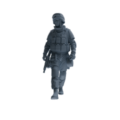 MRY-SFW SSTR330 Modern Counter-Terrorism SWAT Fire Support Operator Foot March 1 Four-Person Group