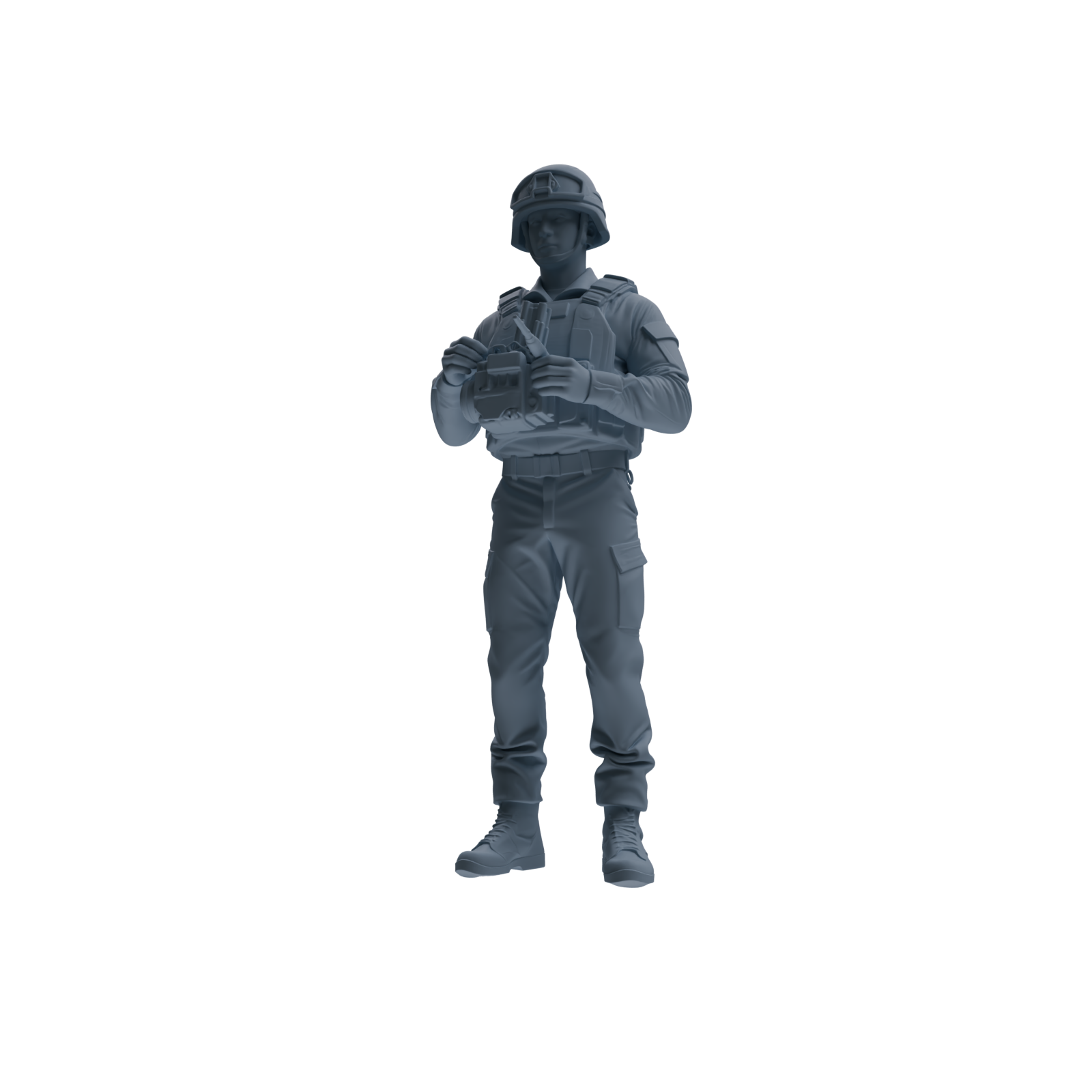 MRY-SFW SSTR237 Modern French Army Logistics Soldier Maintenance Four-Person Group