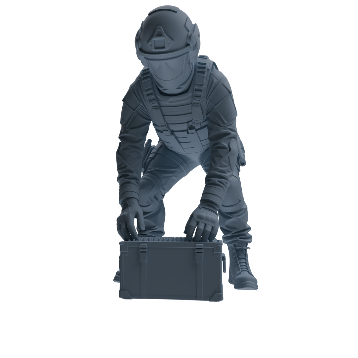 MRY-SFW SSTR357 Modern American Mercenary Combat Readiness Four-Person Group — detail view 4
