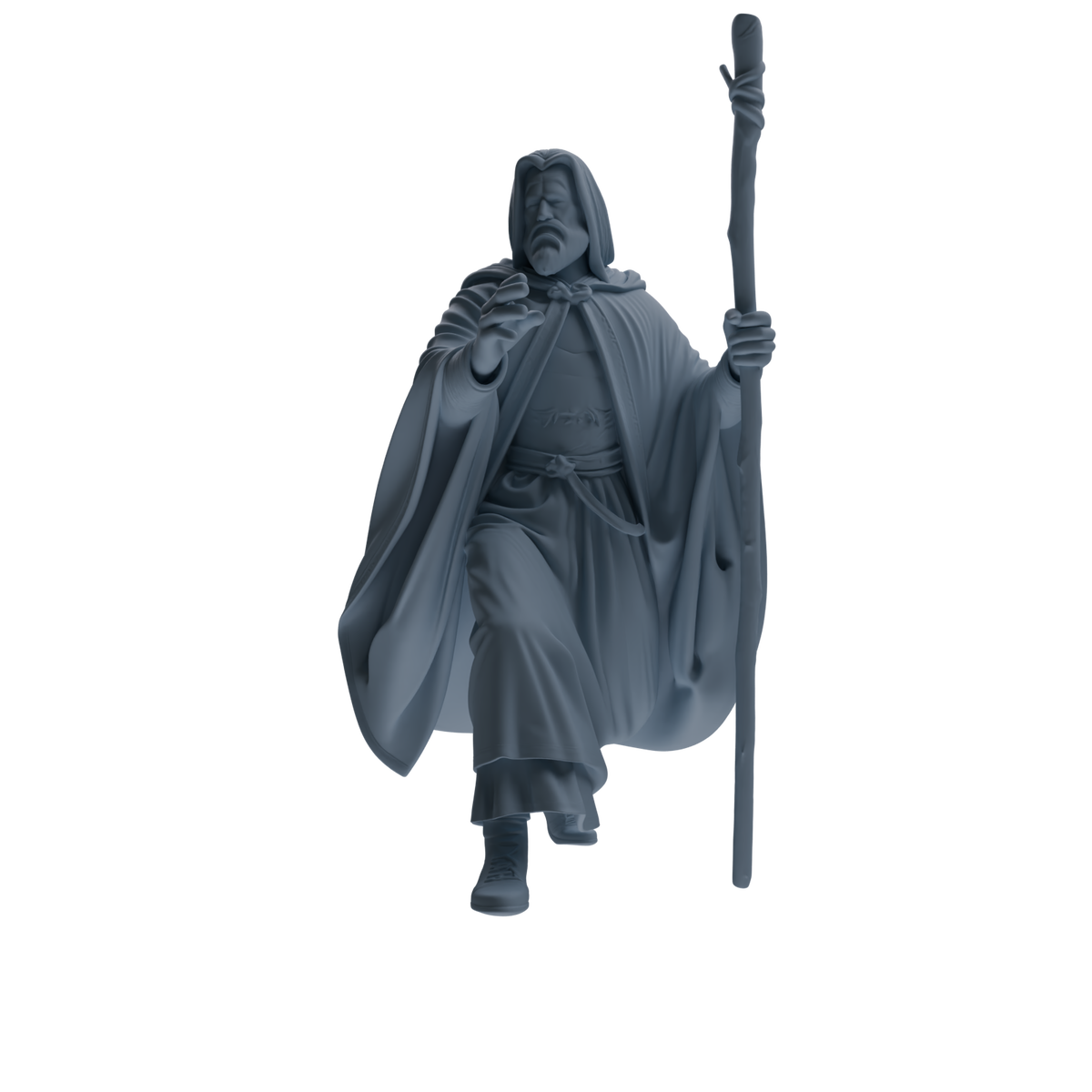 MRY-SFW SSTR292 Medieval Merlin Wizard Battle Four-Person Group — detail view 5