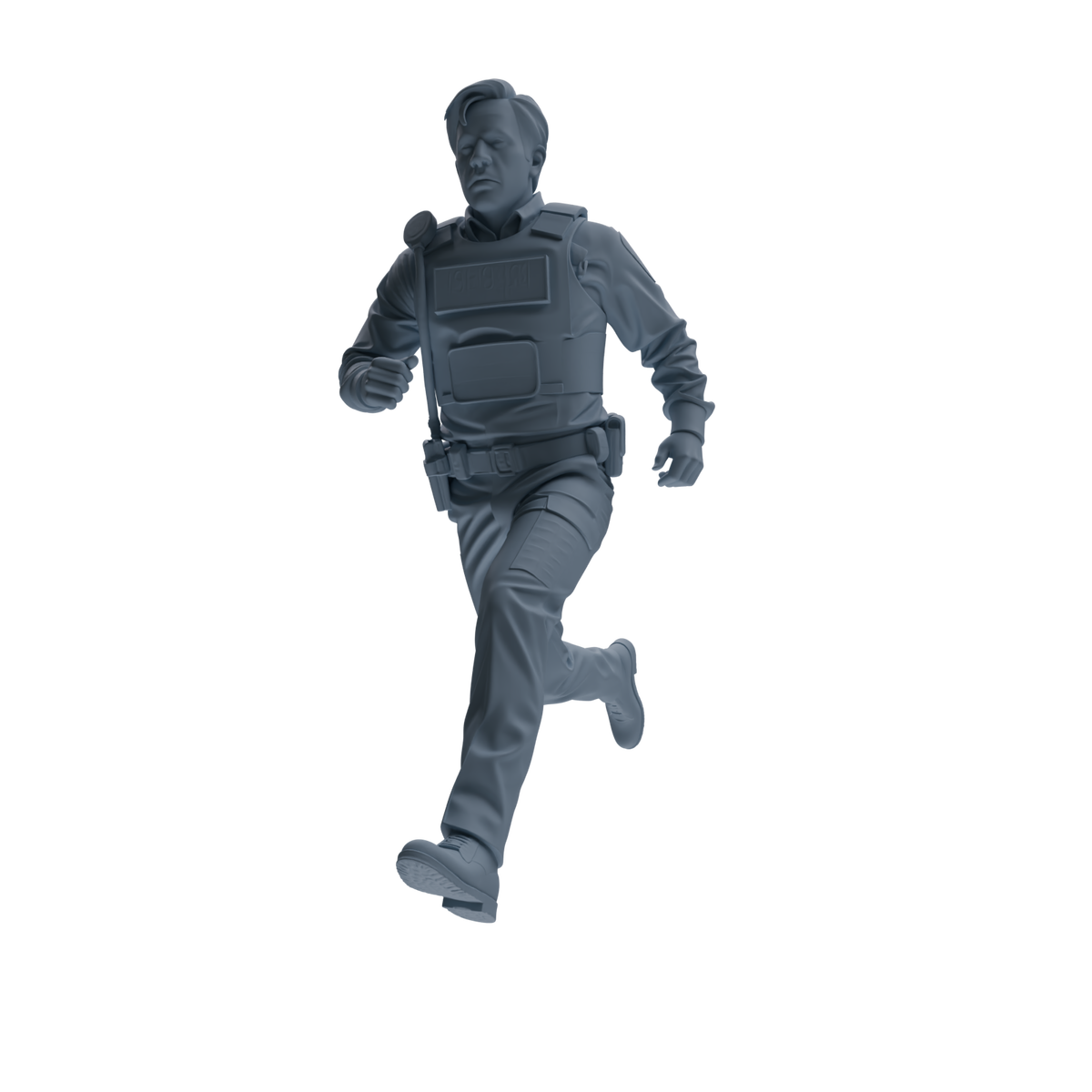 MRY-SFW SSTR113 Miniatures Soldier Model Kit Boston Attack Modern Boston Police Four-Person Arrest Group 2 — detail view 3